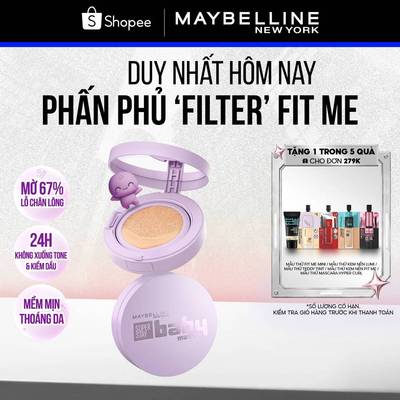 Phấn nước Superstay 24H Baby Matte Cushion Maybelline New York [MỚI]