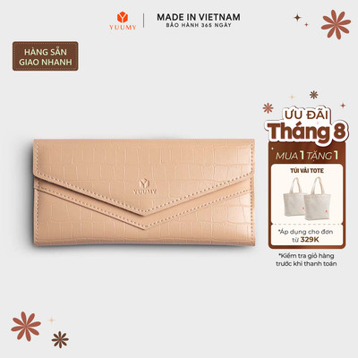 Ví Yuumy (Thời trang nữ dáng dài nhiều ngăn -Ví da Verein YV89) Bagsmart