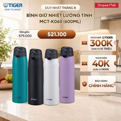 Bình Giữ Nhiệt Lưỡng Tính TIGER MCT-K060 (600ml)