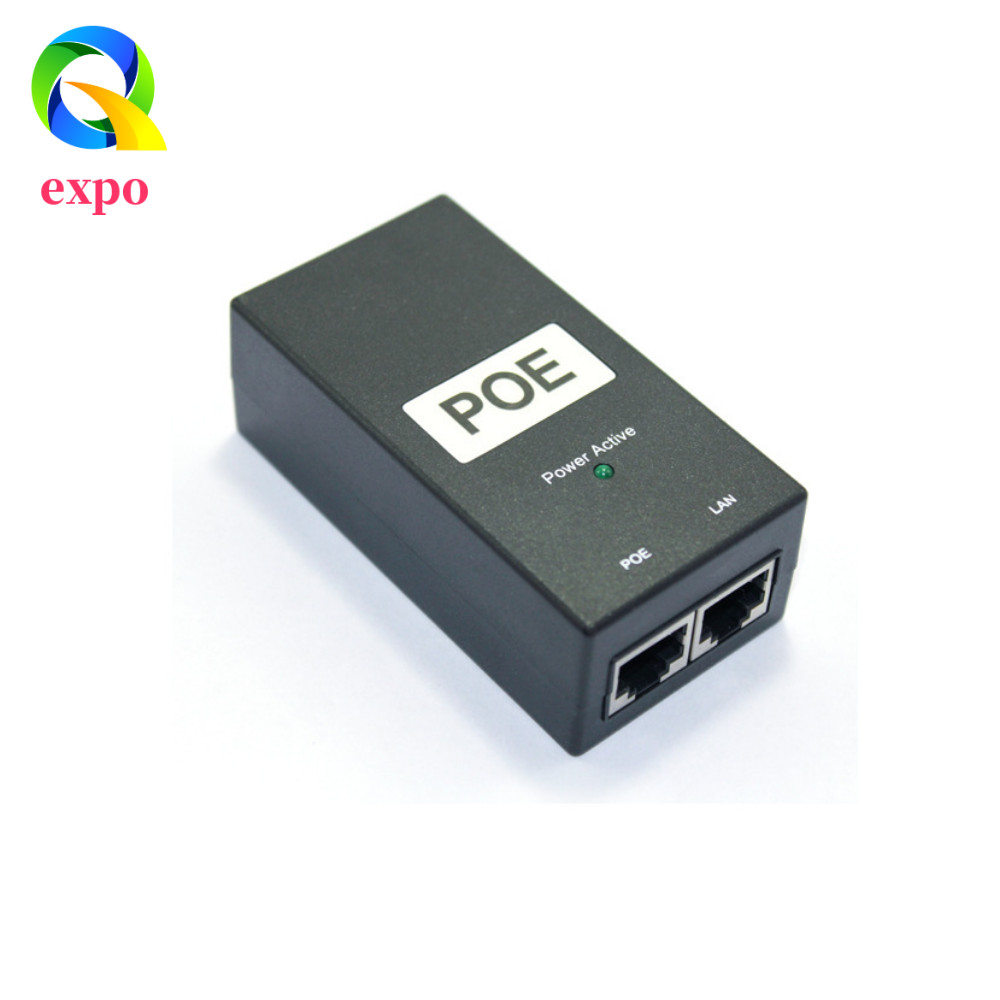 EXPO LIMIT POE Power Injector, 24V / 48V 0.5A IEEE802.3af / tại POE Power Supply, Router Power Suppl