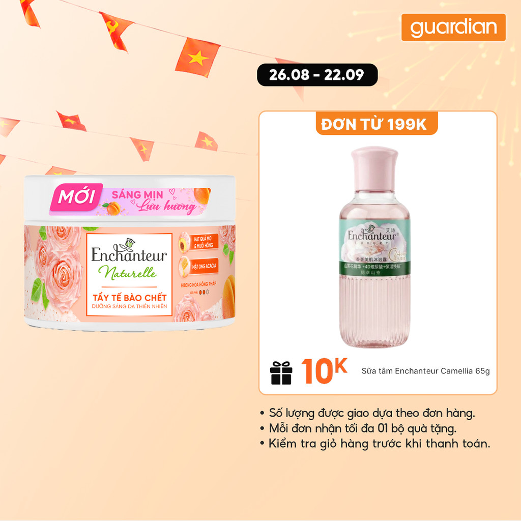 Tẩy Tế Bào Chết Sáng Da Enchanteur Naturelle Hương Hoa Hồng Pháp 250g | Guardian Việt Nam