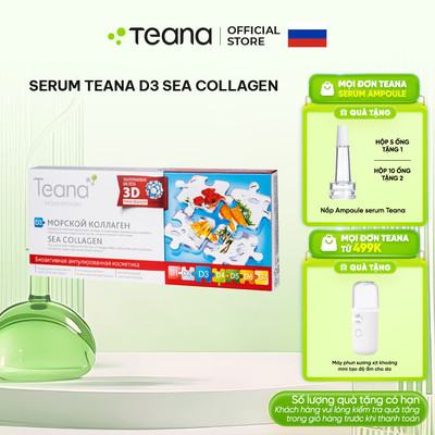 Serum Teana D3 Sea Collagen giúp tăng độ săn chắc, đàn hồi, trẻ hóa làn da 10ml/20ml