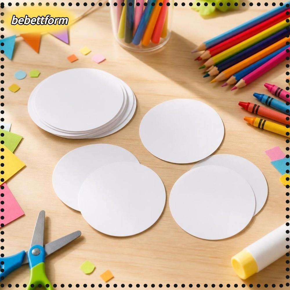 NHƯ 100 Chiếc Nút Huy Hiệu Giấy Trống, Máy In Ảnh Tròn Nút Giấy Huy Hiệu Giấy Trống DIY Huy Hiệu Làm