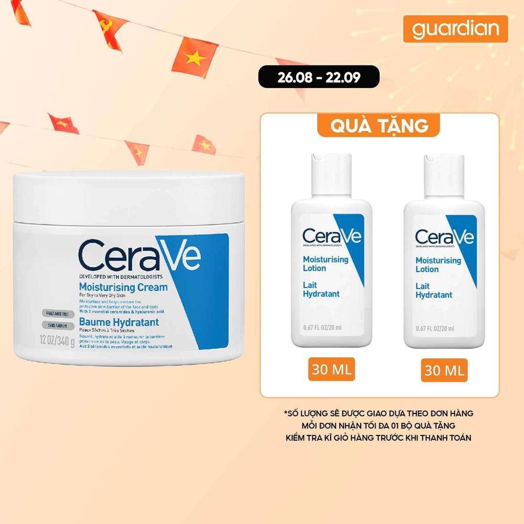 Kem Dưỡng Ẩm Dành Cho Da Khô Moisturising Cream Cerave 340Gr