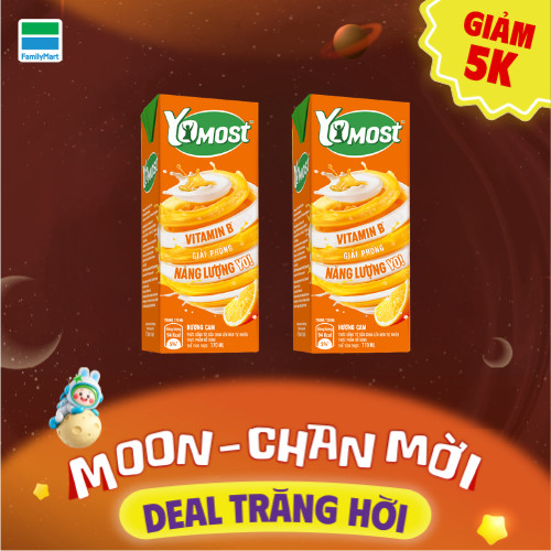 Combo 2 Yomost Hương Cam Tự Nhiên 170ml