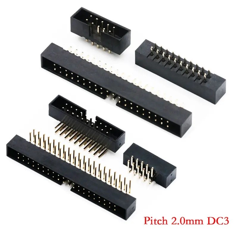 10 CÁI IDC / JTAG 2.0mm Pitch DC3 Nam Pin PCB Header Connector 2 * 3 / 5 / 7 / 8 / 10 / 20P 26 / 30 