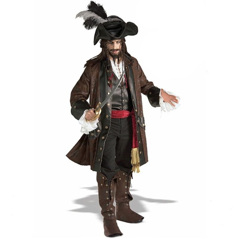 Trang phục Halloween cướp biển Jack Sparrow người lớn, cosplay hóa trang nam