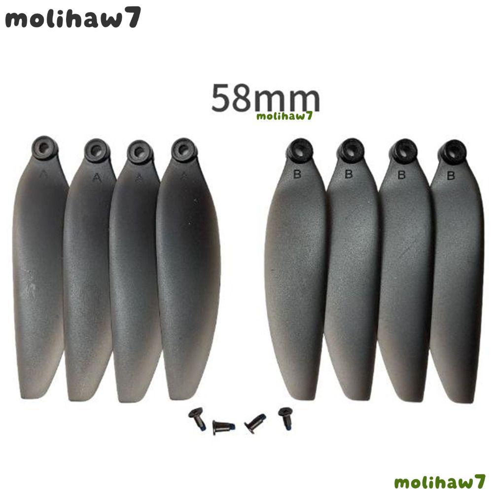 Lưỡi quạt gấp MOLIH, Phụ tùng máy bay không người lái điều khiển từ xa 58mm / 66mm màu đen, Lưỡi dự 