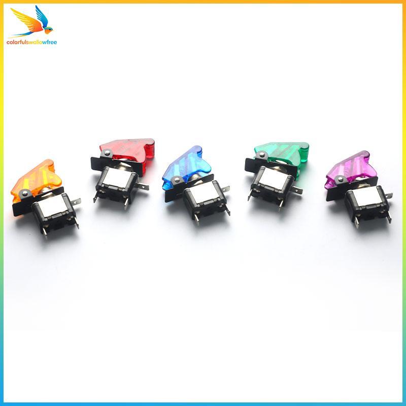 Colorfulswallowfree Car Tru Illuminated Led Switch Công tắc chuyển đổi Máy bay an toàn Flip Up Cover