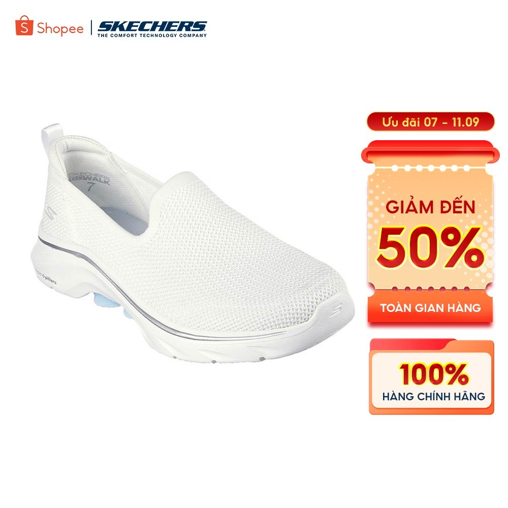 Giày Thể Thao Nữ Skechers GOwalk 7 Ivy Đi Bộ-125218-WLB Air-Cooled Goga Mat Online Sale