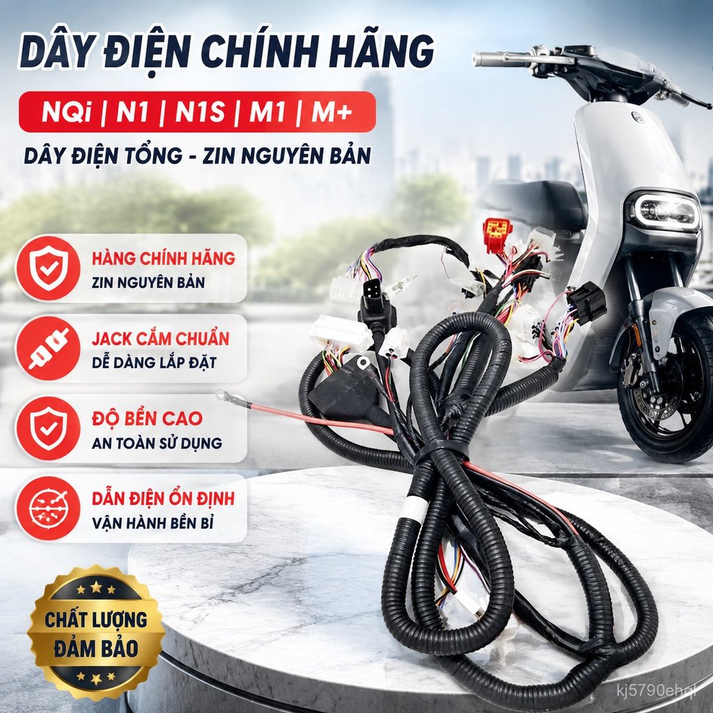 Bộ dây điện tổng xe Niu NQi N1 N1S M1 M+ chính hãng, chống nước bền