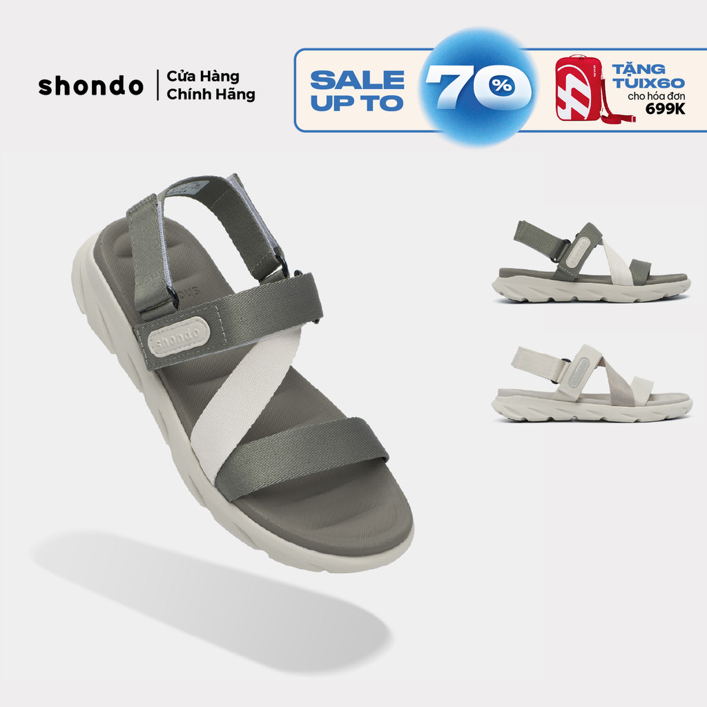 Giày Sandal Nam Nữ F6S Ver 2.0 Thoải Mái, Nhẹ Êm Shondo Nhiều Màu