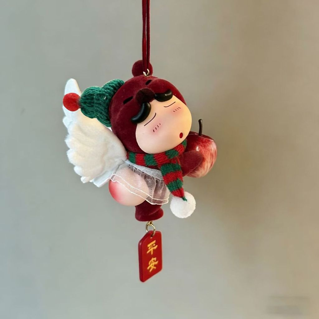 Giáng Sinh Crayon Shin-Chan Mông Gấu Shin-Chan Mặt Dây Chuyền Ô Tô Treo Xe Trang Trí Quà Tặng Giáng 