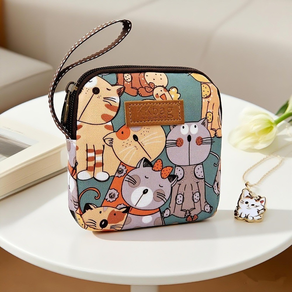 Hoạt Hình Chống Thấm Nước Ví Đựng Tiền Xu Túi Xách Di Động Đa Năng Cho Băng Vệ Sinh Mỹ Phẩm Phụ Kiện Kỹ Thuật Số Lưu Trữ