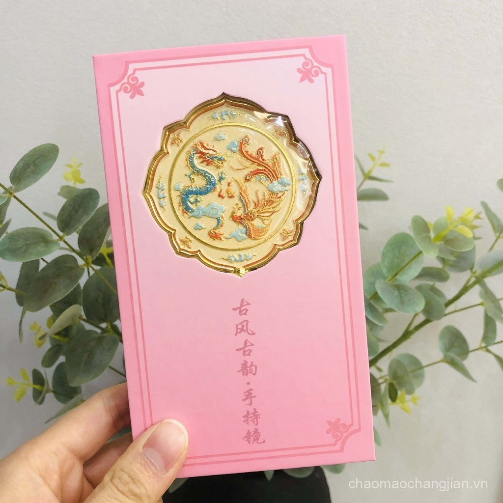 Creative Makeup Mirror Eight Directions of Wealth Portable Mirror Prosperity Vintage Style Mirror