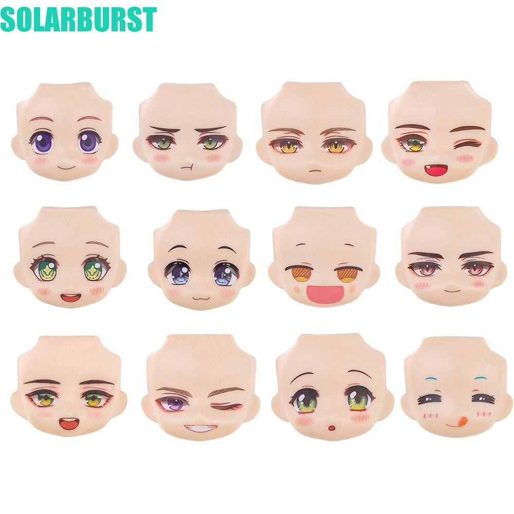 Mặt búp bê SOLARBURST OB11, Mặt thay thế búp bê thay thế đầu GSC, Ymy Gsc Anime Clay Man với trang đ