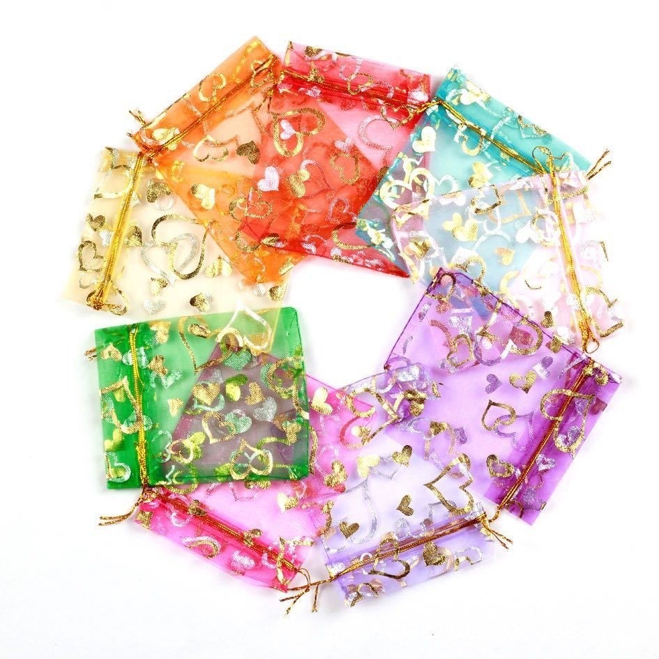 TMT Combo 10 Túi vải hoa văn 9x12cm đựng vật phẩm sưu tầm, vật phẩm phong thủy-TMT Collection - SP00