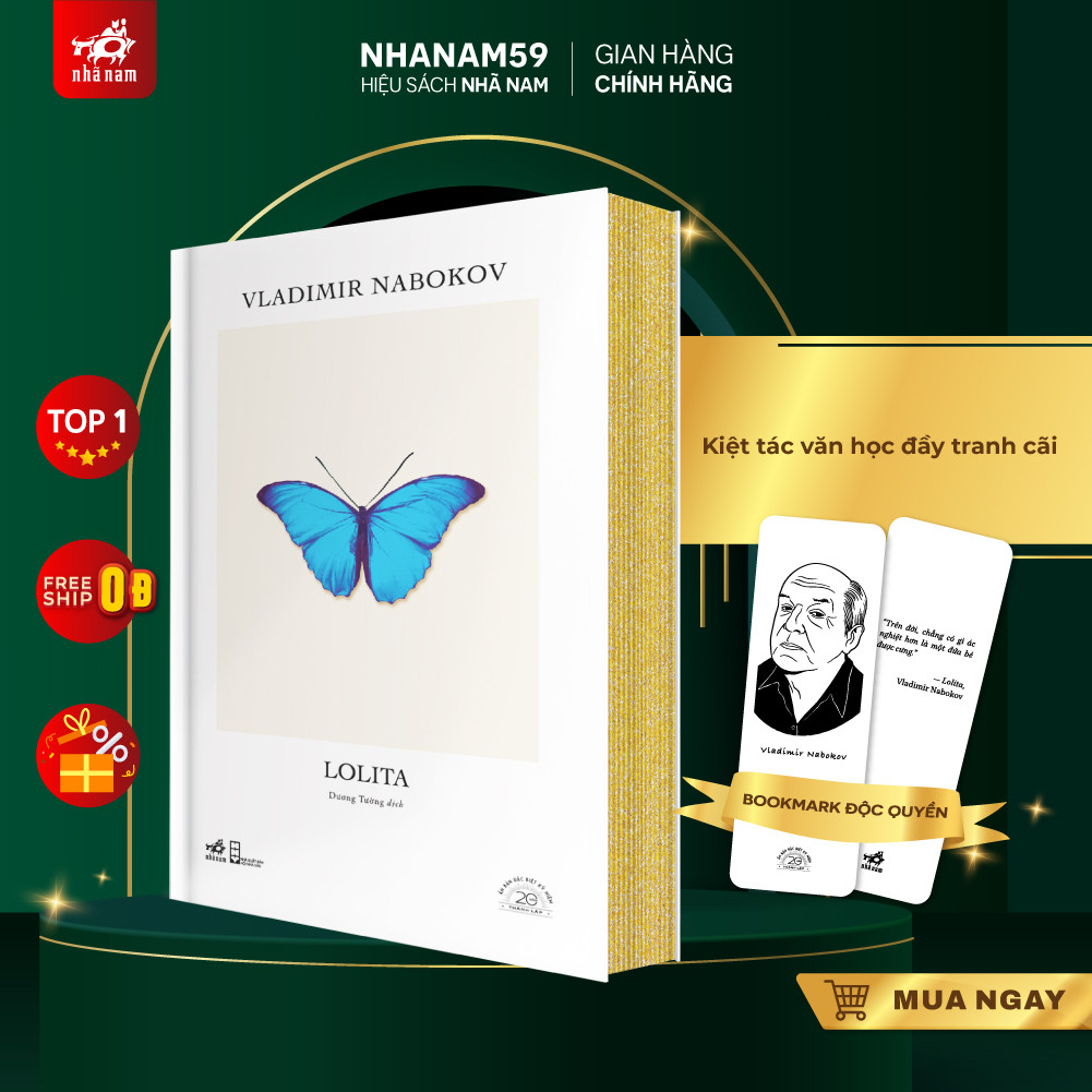 Sách - Lolita (Sách in ấn bản đặc biệt 20 năm) (Vladimir Nabokov) (Nhã Nam)