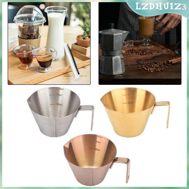 Cốc rót Espresso Espresso Bắn Cốc Cà Phê Vòi Đơn Trà Sữa Có Tay Cầm Tiệc Cốc Đo Espresso