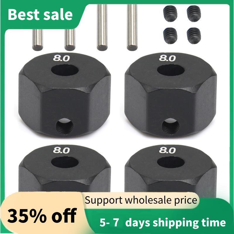 4 12MM Bánh Xe Lục Giác Hub Cho 1 / 10 RC Bánh Xích SCX10 Traxxax Trx4 MST RC Xe Phần, 8mm