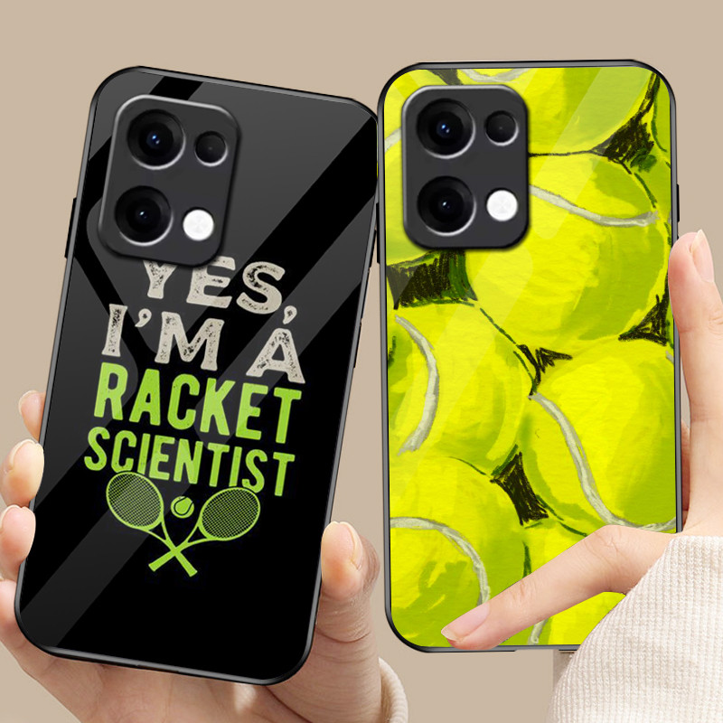 Ốp Điện Thoại Tennis Sport 01 Kính Cho Oppo A54 A74 4G A79 5G A94 A3X Reno 11 12 13 11F 12F 13F 10 8