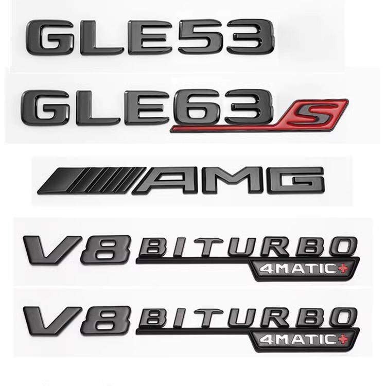 Thích Hợp Cho Xe Mercedes-Benz Logo Đen GLE53GLE63S GLE300GLE350GLE450 Từ Logo Phía Sau Đuôi Logo Nh
