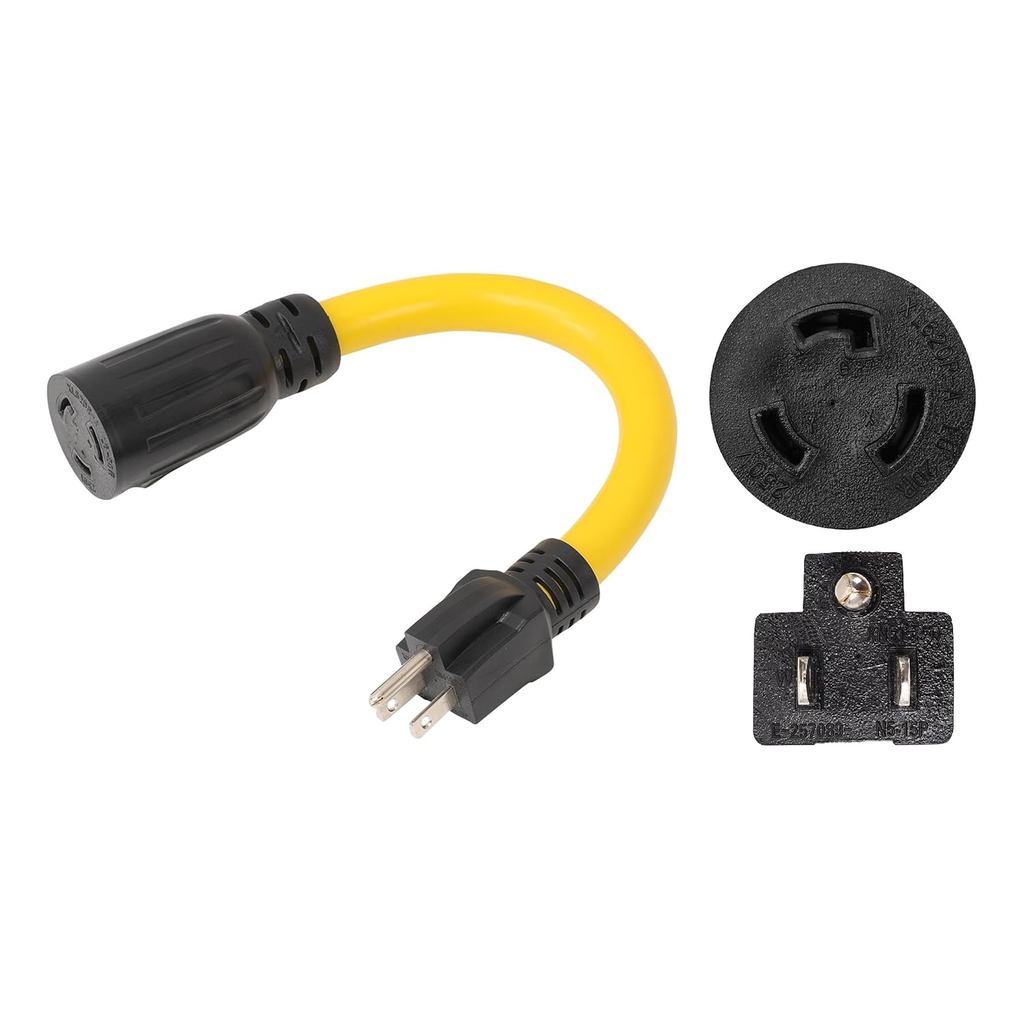 ONETAK NEMA 5-15P đến L6-20R 120V 15 Amp 3 Prong Nam Cắm vào Khóa Xoắn 3 Prong Nữ Ổ Cắm Thụ Thể Máy 