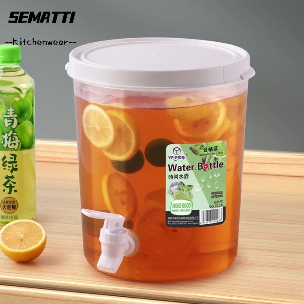 Ấm đun nước ép gia đình SEMATTI, Bình đựng nước ép Tủ lạnh Ấm đun nước lạnh, Quà tặng có nắp Nước ch