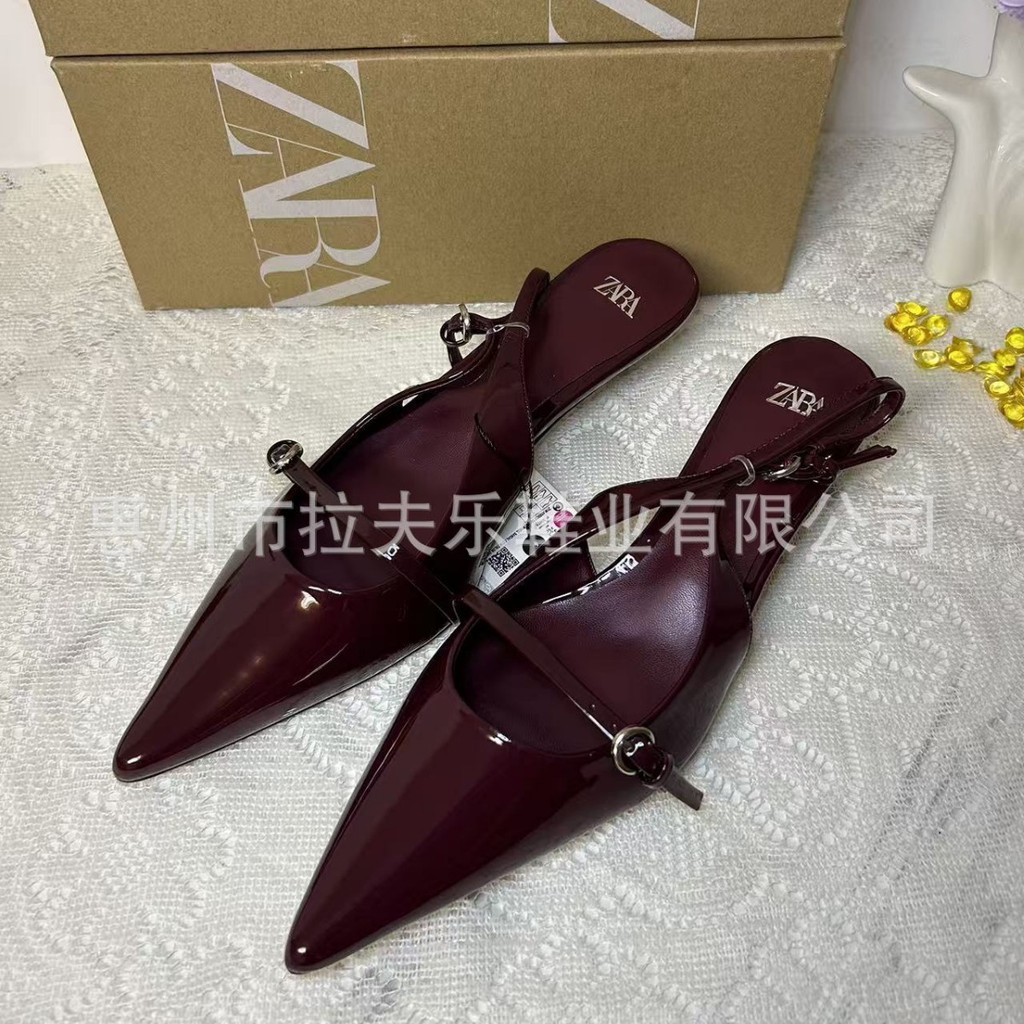 ZJVQ ZARA Summer new product: Transparent height-increasing wedge heel slide sandals, stylish and se