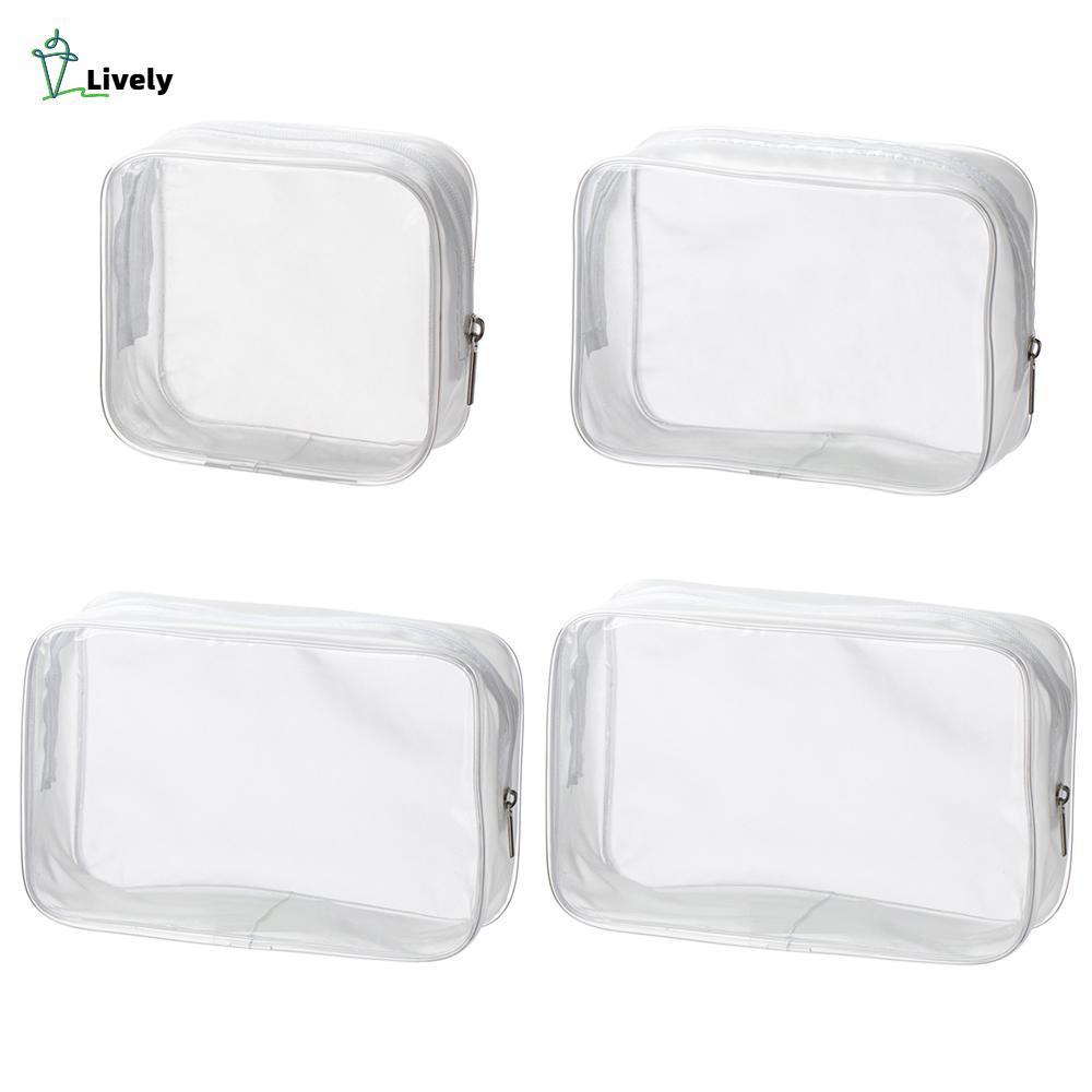 LIVELY Travel Organizer Beauty Transparent Make Up Pouch Hộp đựng trang điểm