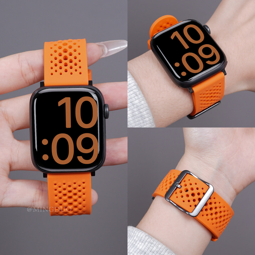 thoáng khí dây đeo đồng hồ cho Apple Watch Series 11 10 9 8 và SE 46mm 49mm