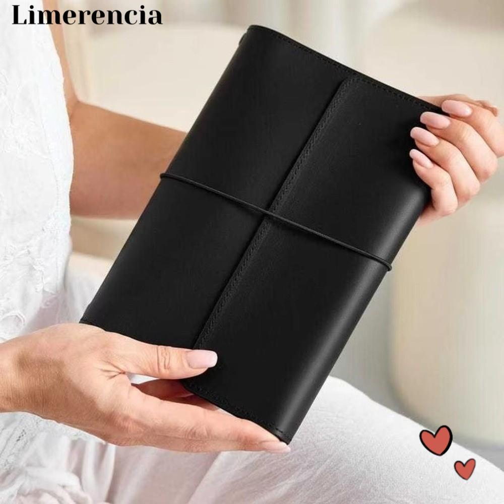 LIMERENCIA Notebook Organizer, A5 Refillable Notebook Cover, Vintage Loose Leaf Journal Cover Bìa Sá