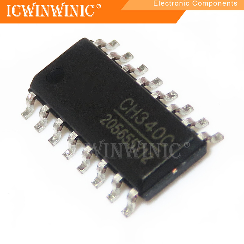 IC mạch tích hợp 5 mảnh CH340C CH340 SOP-16