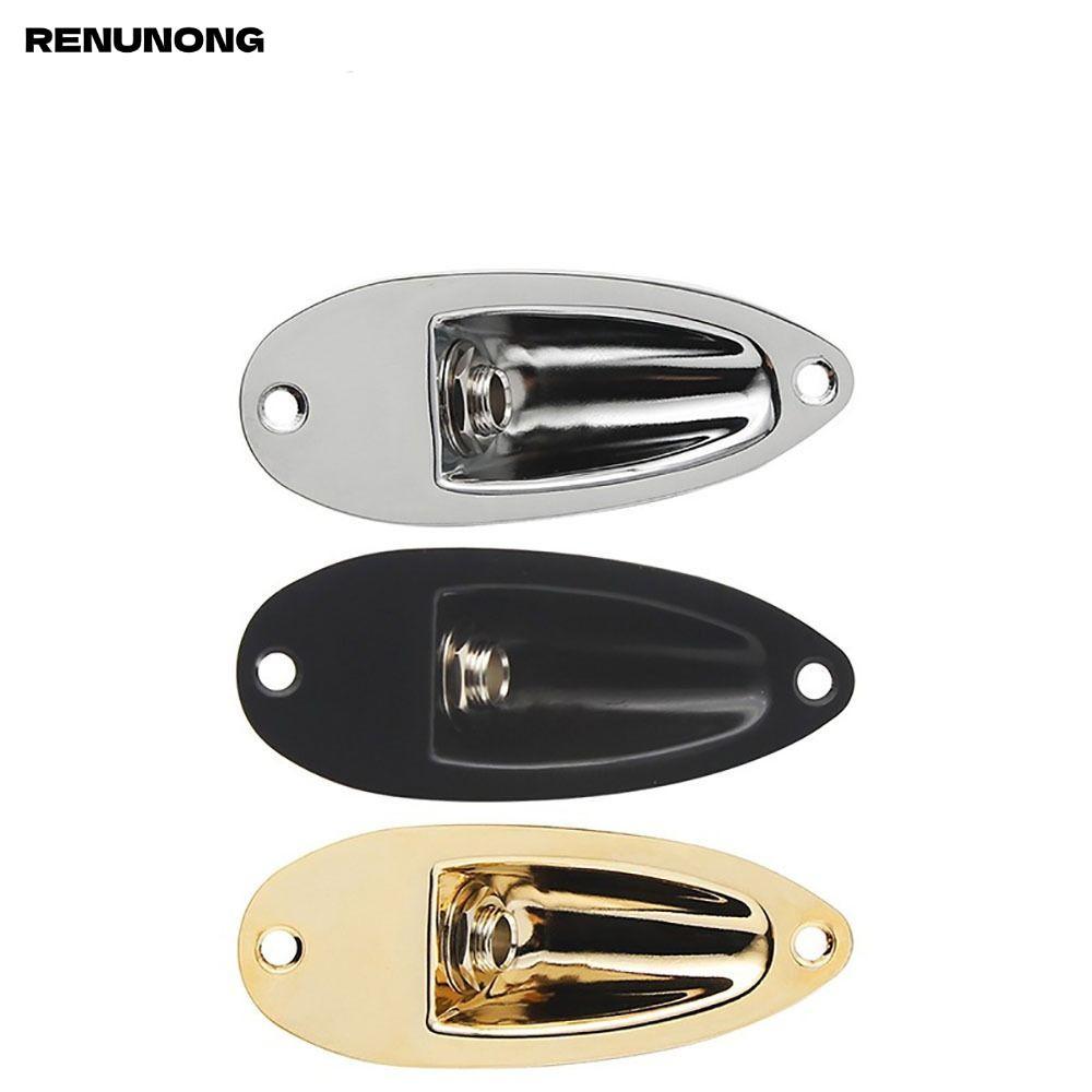 Đĩa Jack Guitar RENUNONG, Hình Thuyền 6.35mm 1 / 4 "Jack Đầu Vào Đàn Guitar, Linh Kiện Thay Thế Đàn 