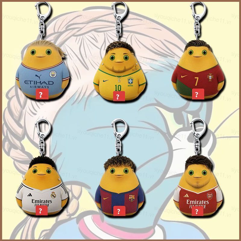 SQ11 Erling Haaland Acrylic Móc Khóa Cristiano Ronaldo Mặt Dây Chuyền Quyến Rũ Cho Túi & Chìa Khóa B