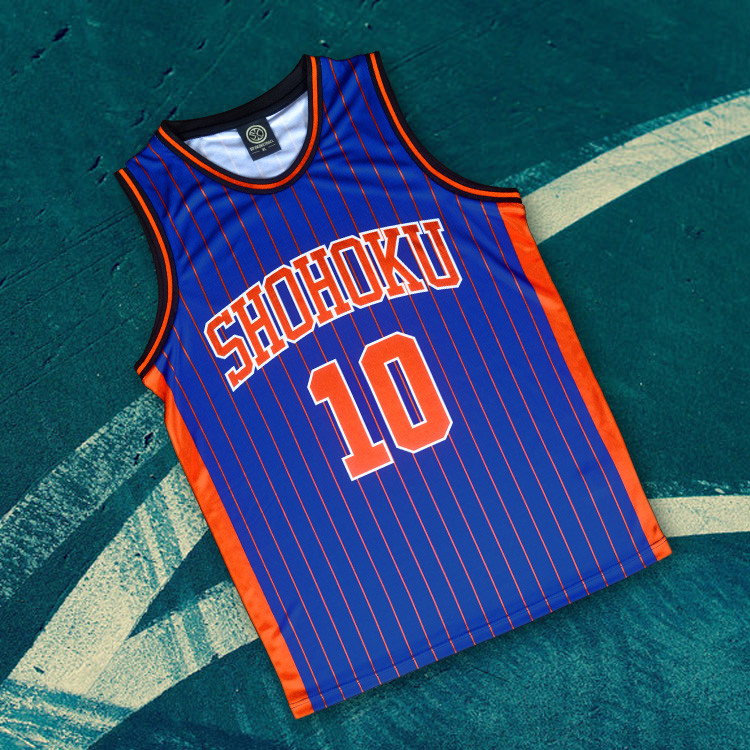 SD Jersey Training Jersey Team Jersey Xiangbei Stripes Sakuragi Flower Road Street Basketball Jersey
