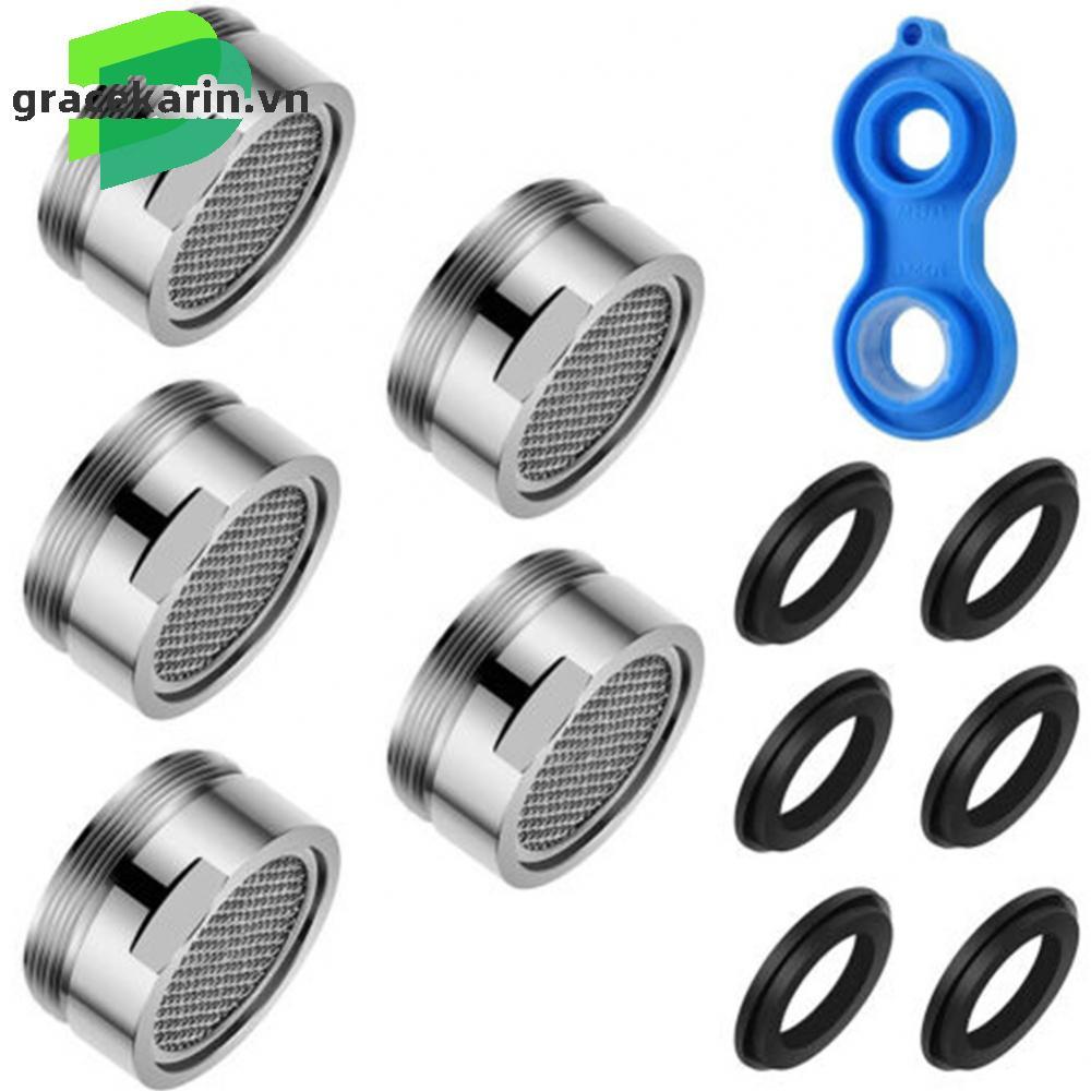 [GRCEKRIN-VN]New Practical Faucet Aerator Wrench 5 Faucet Aerators Filter Spare Part