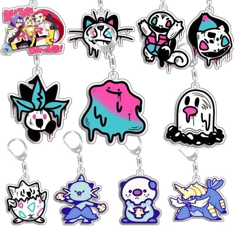 Móc Khoá For Pokemon Elf Qikchu Dewott Meowth Diglett Oddish Gengar  Selfmade Dễ thương  Anime Móc k