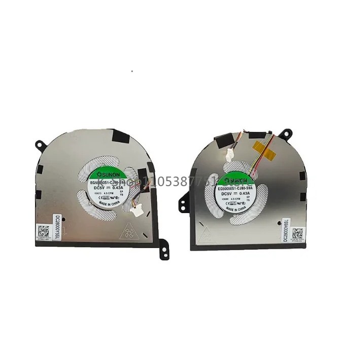Laptop CPU GPU Quạt Làm Mát Tản Nhiệt Cho DELL XPS15 9520 Độ Chính Xác 5570 QUẠT EG50050S1-CJ80-S9A 