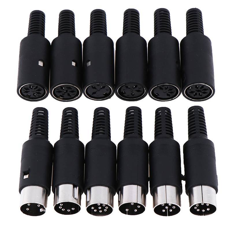 Jiauting DIN Plug Soet Connector 3 / 4 / 5 / 6 / 7 / 8 PIN Nam / Nữ Khung Xe Cáp Gắn Jiauting