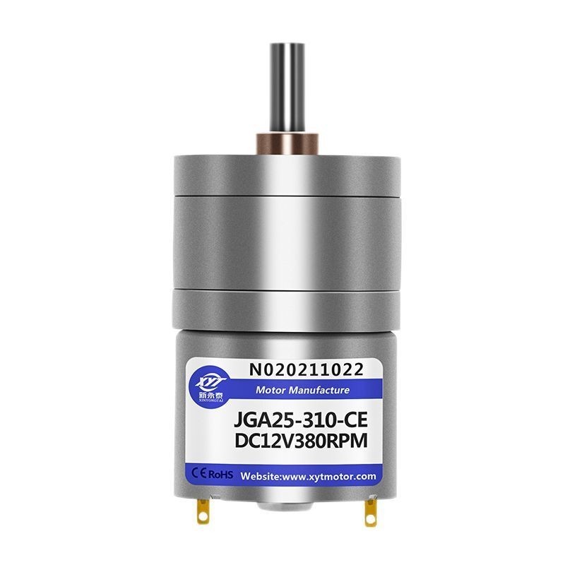 JGA25-310 Động cơ bánh răng Micro DC Động cơ bánh răng 6V12V Đồng bộ hóa động cơ đảo ngược phía trướ