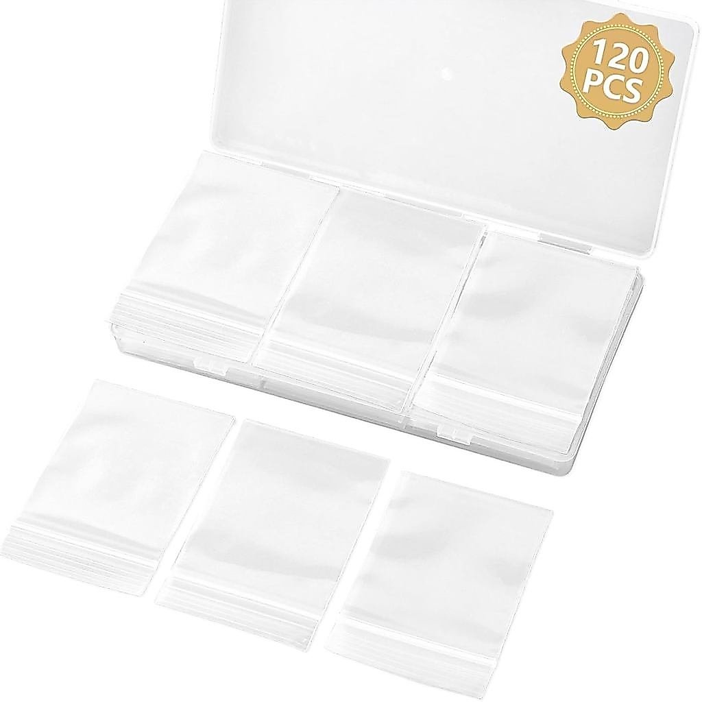 WEGOUP 120 CÁI tất cả các túi nhựa để trang sức, 2 "x 2.76" Túi Poly trong suốt có thể khóa lại, Túi