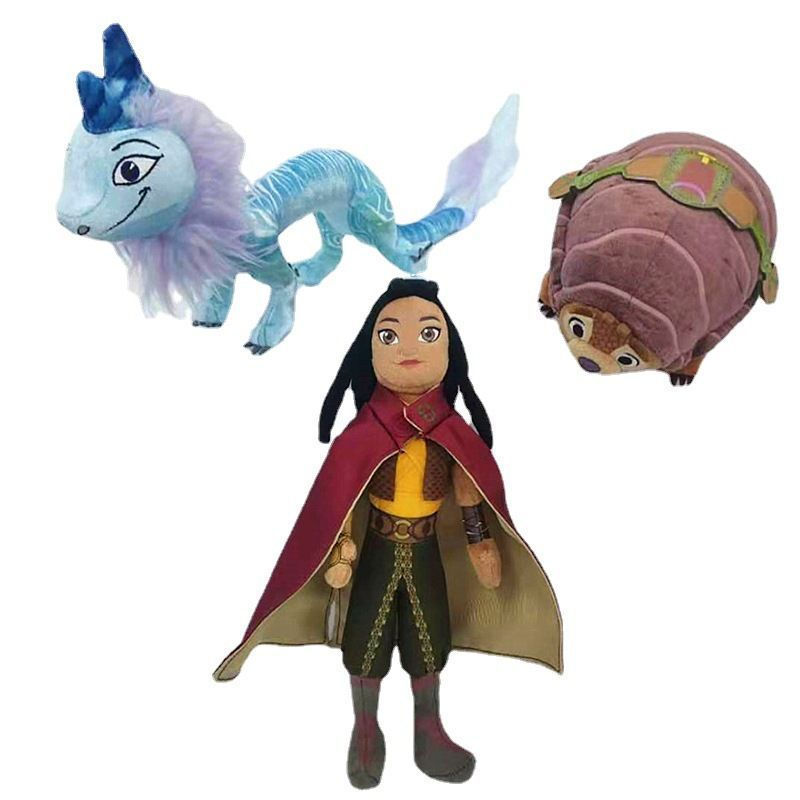 New Product#New Dragon Legend plush toy doll, Sisu monkey, Tiana, Princess Raya cute doll12Y
