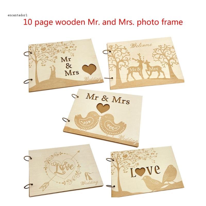 EC Rustics Wedding Guest Book Anniversary Sign Signature Book Album