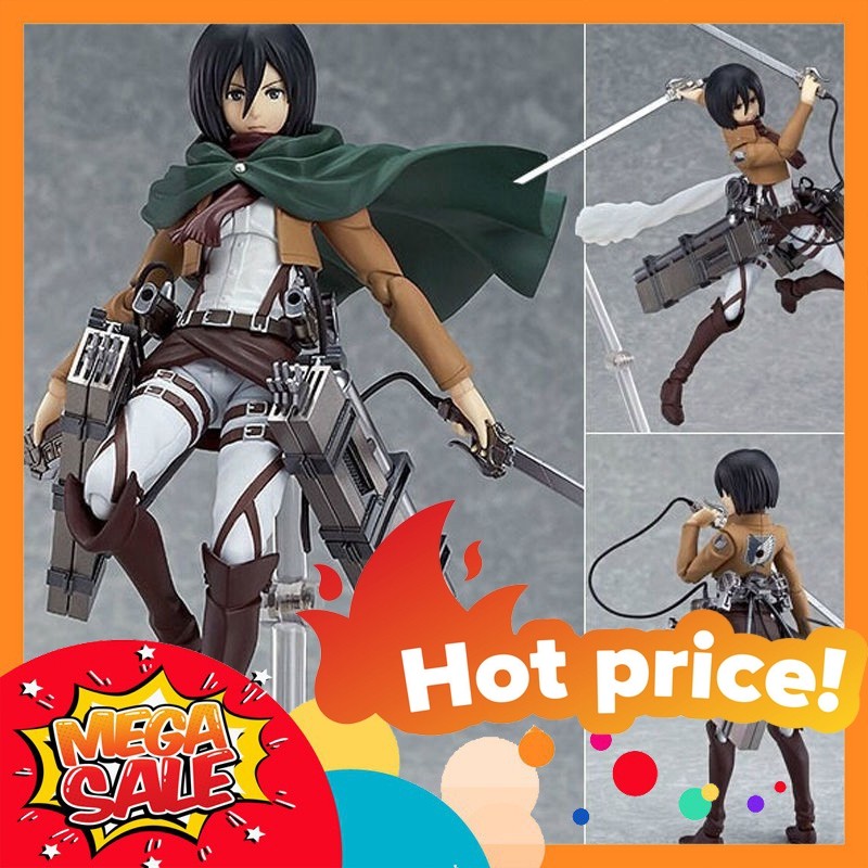 🌟GIÁ HỦY DIỆT🌟 Mô Hình Mikasa Attack on Titan Figma 203 Full Box