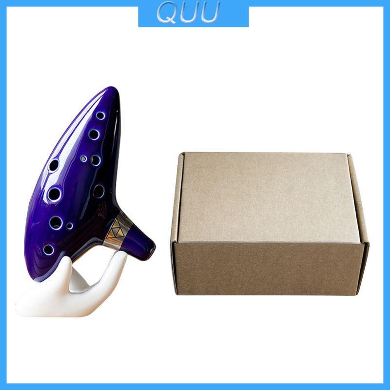 QUU Gốm Alto C Truyền Thuyết Ocarina 12 Lỗ Ocarina Sáo Gốm Gió Nhạc Cụ Ý Tưởng
