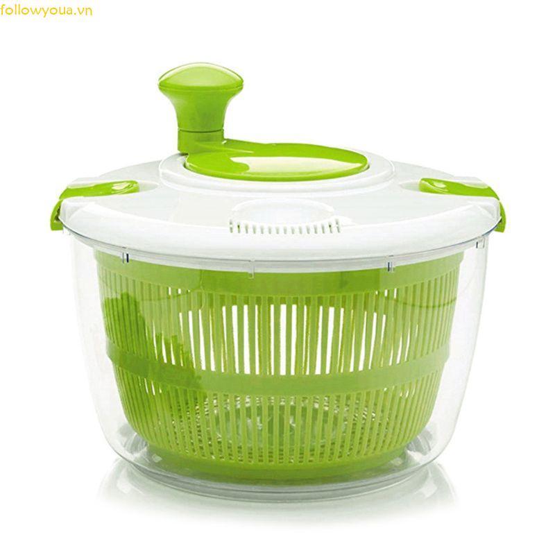 Fol Rau Salad Spinner Dehydrator Máy Giặt Máy Sấy Trái Cây Sạch Giỏ Phục Vụ Bát Hộp Đựng