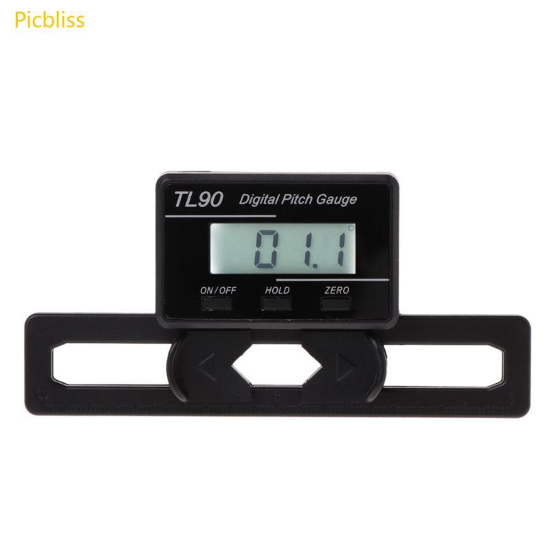 Picbliss Chuyên Nghiệp Pitch Gauge Pitch Gauge TL90 Kỹ Thuật Số Pitch Gauge LCD Đèn Nền Hiển Thị Lưỡ