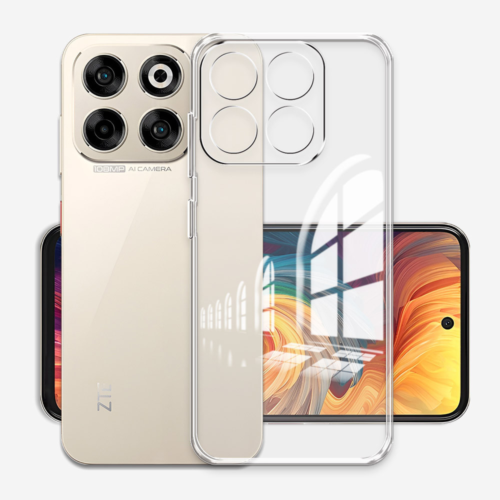 Trong Suốt Trong Suốt Cho ZTE Blade A35E A55 Vỏ Điện Thoại TPU Mềm Cho ZTE Blade A35