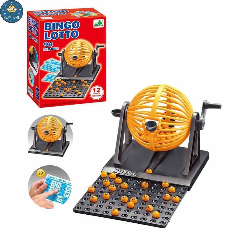 PLUMHOME Bingo Đồ chơi Bingo Bộ trò chơi Bingo Mini Đồ chơi dành cho người lớn Giả vờ chơi Tiệc Bing